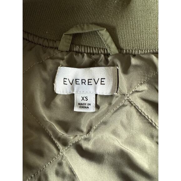 Evereve Flight Bomber Jacket Womens XS in Olive Green - Picture 11 of 13
